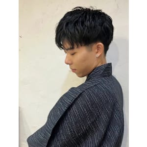 アップバングにも出来る爽やかマッシュ