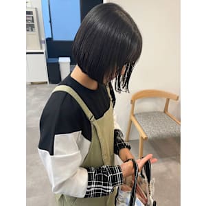 簡単スタイリングコンパクトボブ＊大人かわいい顎ラインボブ