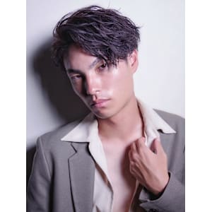 ガイルヘア　かき上げ　刈り上げ　ツイストスパイラルパーマ