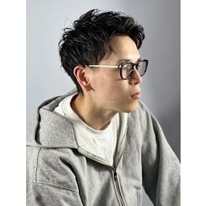 ツーブロックビジネスパーマ