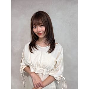 レイヤーカット　韓国ヘア　ワンカール　銀座　