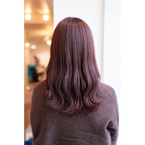 艶感たっぷりのロング×ローズピンク