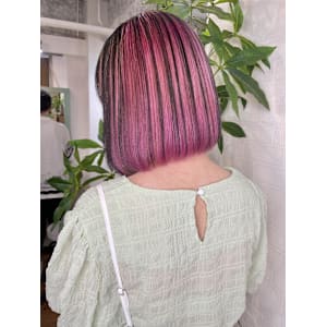 ピンクのアンブレラカラー