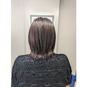 艶髪大人ミディ✕ふんわりピンクベージュ