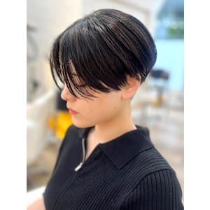 センターパート×ハンサムショート☆