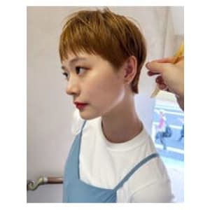 【yellow】ベリーショート_イエローカラー_オン眉