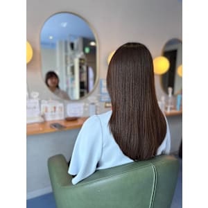 #こなれミディ　#フェミニンロング　#暗めカラー