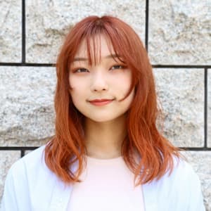 オレンジ系ヘアカラー