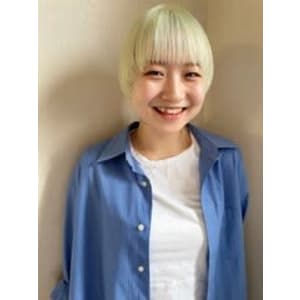 【White mint】マッシュショート_ミントカラー