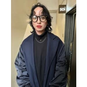 【nuance perm】ミディアムウルフ_ブルーブラック