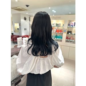 暗髪ブルーブラック！