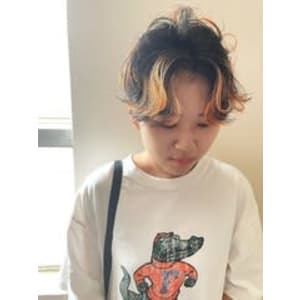 【design】ハイライトカラー_ポイントカラー_ショート