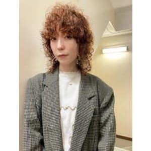 【hard perm】ミディアムウルフ_ハードパーマ