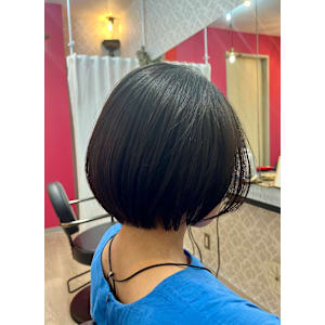 【髪質改善】やわらか縮毛矯正ショートボブ