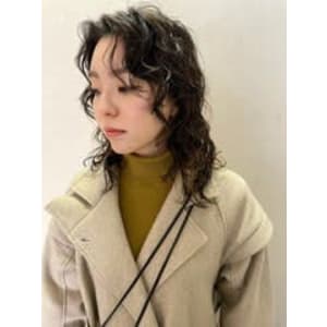 【hard wave】ミディアムレイヤー_ウェーブパーマ