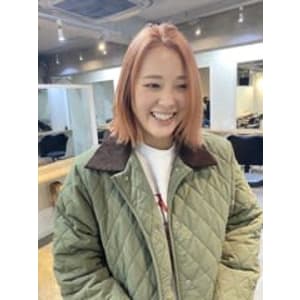 ハイトーンペールオレンジボブ