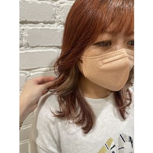 オレンジ×ミルクティーベージュ