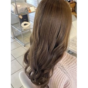 ブリーチなしダブルカラー？ミルクティーベージュ