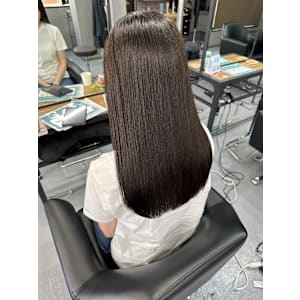 ショコラブラウン　暗髪　美髪