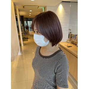 ツヤ髪ボルドー×ショートボブ/Kurumi