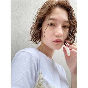ウェーブショートボブ【