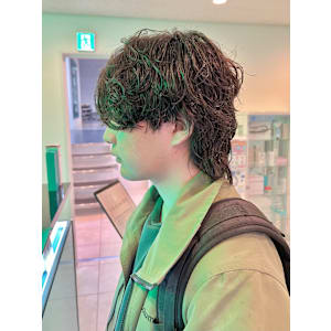 【立川】KingGnu常田風ミディアムパーマ【メンズカット】