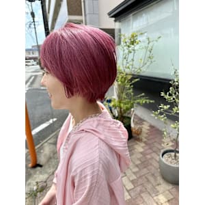 ダブルカラー　ケアブリーチ×髪質改善　半個室