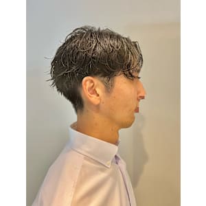 【立川】シャドウパーマ×センターパート【メンズカット】