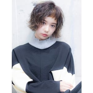 小顔　ブランジュ　ワンサイドショート　ミニマムボブ