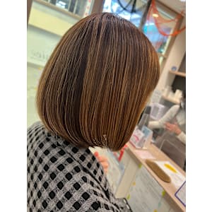 シークレットハイライト　ボブ　40代　白髪ぼかし　 - LOHAS Hair ANGIE【ロハスヘア アンジェ】掲載中