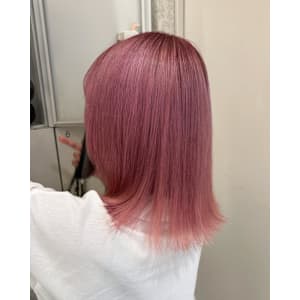 [aina]ピンク/ダブルカラー/ブリーチ