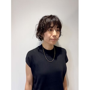 素敵なクセをいかしたマッシュボブ◎