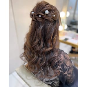 ［chii］お呼ばれヘア/ヘアアレンジ/ハーフアップ