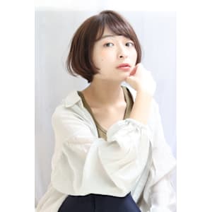 マッシュショートボブ×グレーベージュ