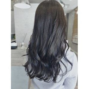 ゆるふわロング×シャンパングレージュ カラー