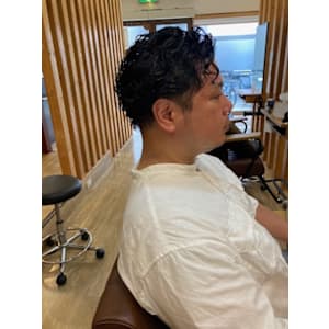 お客様髪質改善データ1382（メンズパーマ）