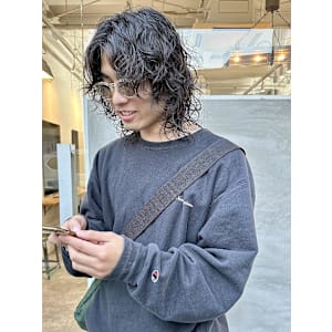 メンズウルフカット_メンズパーマ_ウルフパーマ◎下北沢