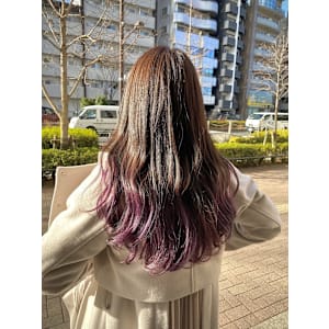 ミディアムレイヤーにラベンダー