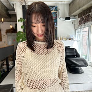 モード感あるお顔まわりレイヤー