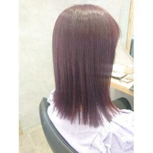 カシスレッド×外ハネミディ