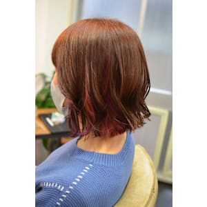 ボブインナーカラー