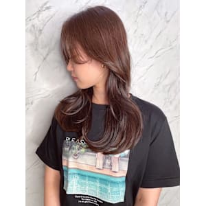 【MICHI 富田店　古作蓮】ベージュ　ロングヘア　髪質改善