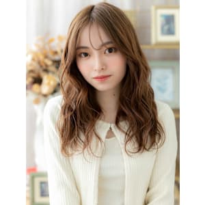 韓国風エレガンスこなれ感ニュアンスパーマ　レイヤーロング