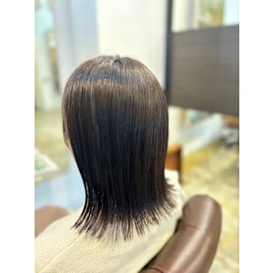 ブリーチなしでアッシュブラウン