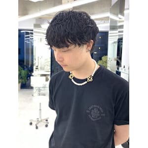 シャドウパーマ/メンズパーマ/ウェットヘア