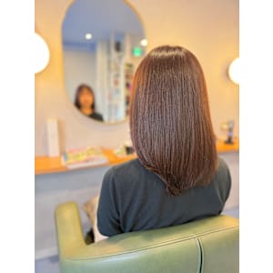 #こなれミディ　#ミディアム　#モーブピンク