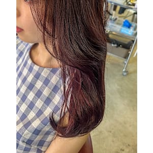 ロングレイヤー×レッドカラー