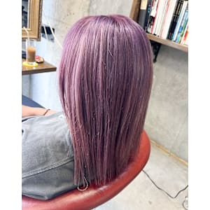 ブリーチ×パープルカラー