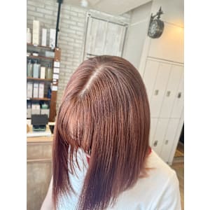 ブリーチなしオレンジブラウン