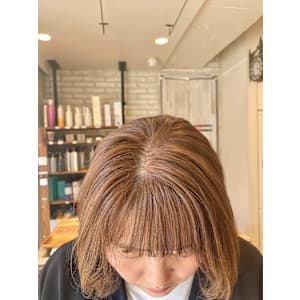 ブリーチなしベージュ系カラー